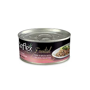 Reflex Plus Essential Et Suyu İçinde Ton Balıklı ve Somonlu Yavru Kedi Maması 70 g - 1