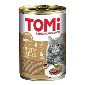 Tomi Kümes Hayvanlı Yetişkin Kedi Konservesi 400 g