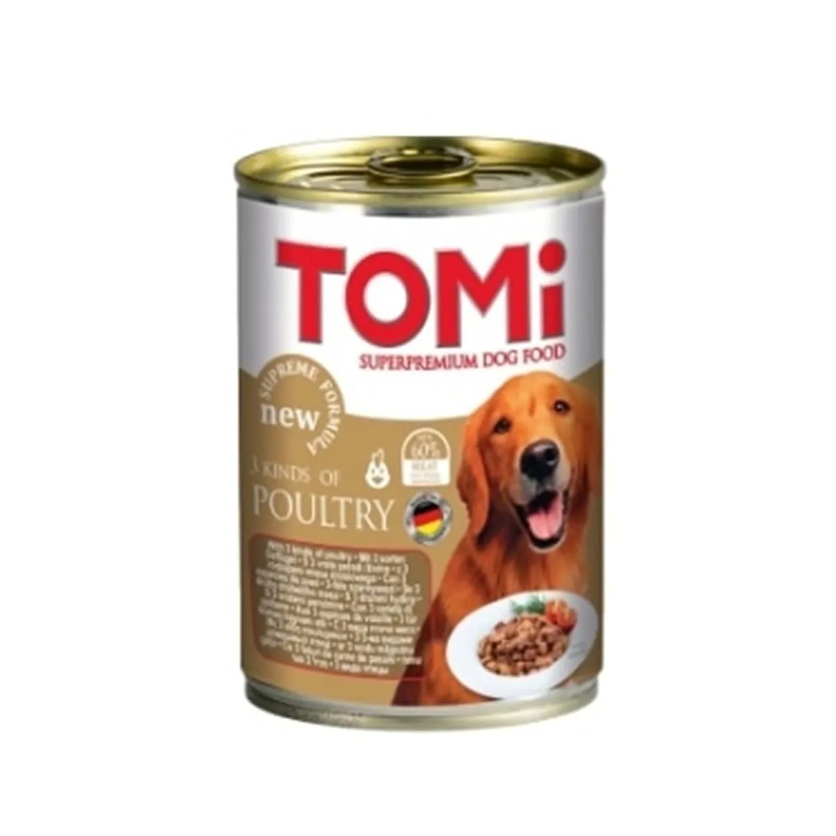 Tomi Kümes Hayvanlı Yetişkin Köpek Konservesi 400 g