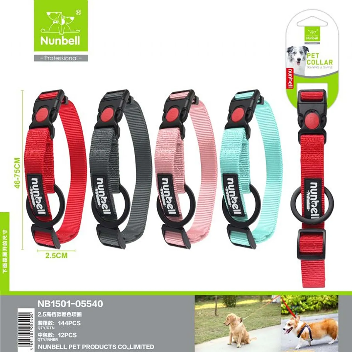 Nunbell Köpek Boyun Tasması 2,5 cm