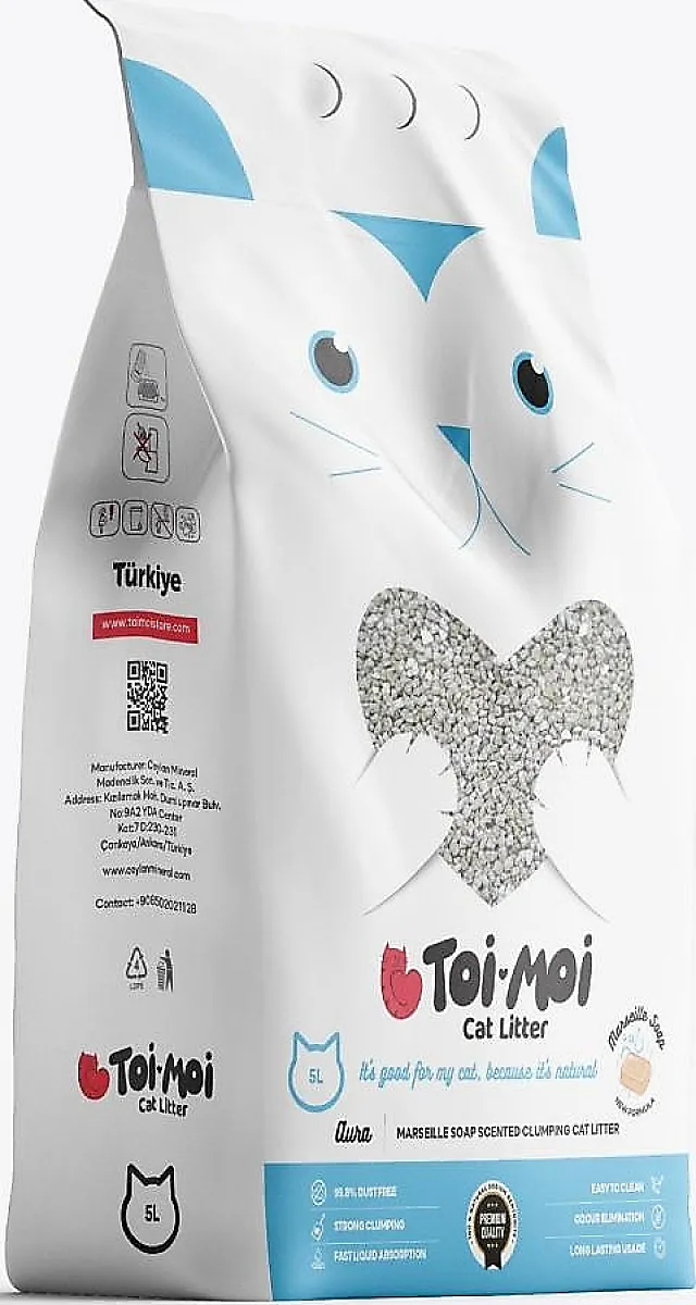Toi Moi Marsilya Sabunu Kokulu Bentonit Kedi Kumu 5 L