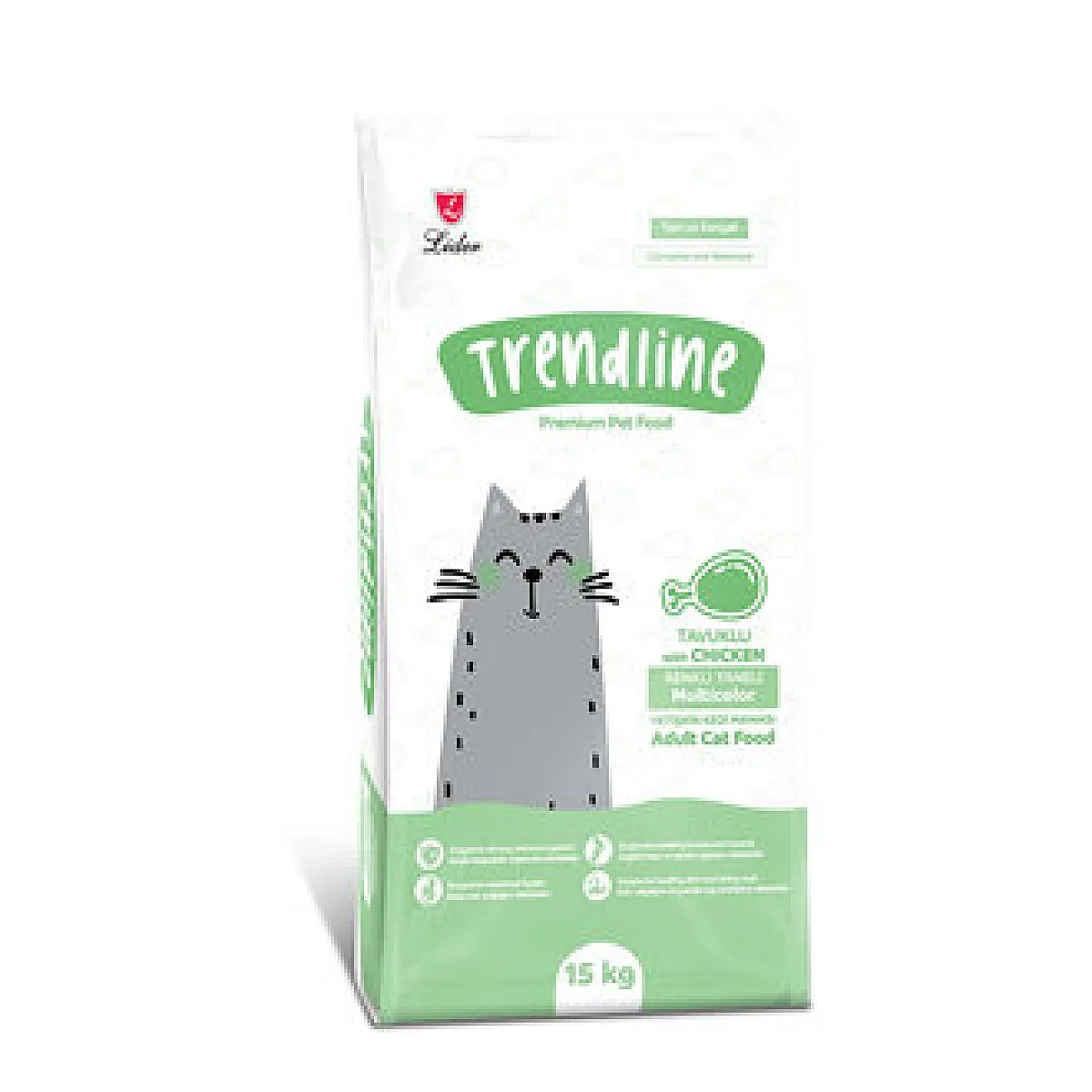 Trendline Çok Renkli Kedi Maması 15 kg