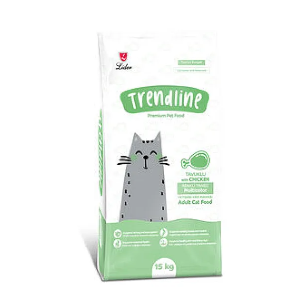 Trendline Çok Renkli Kedi Maması 15 kg