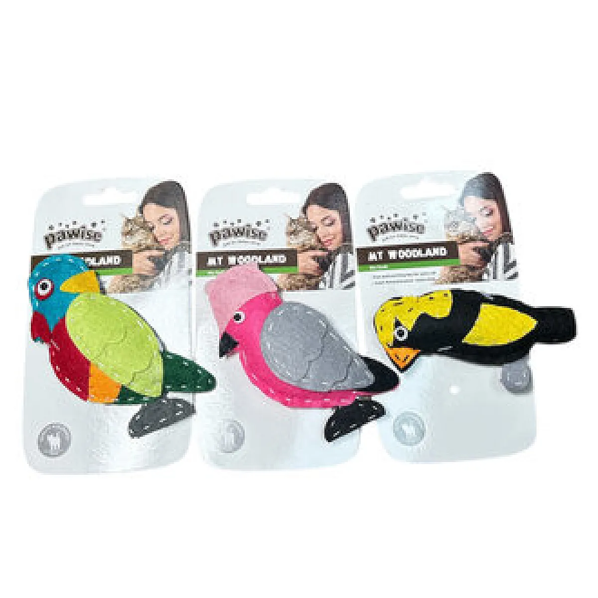 Pawise Karışık Desenli Kedi Oyuncağı Kuşlar 280g