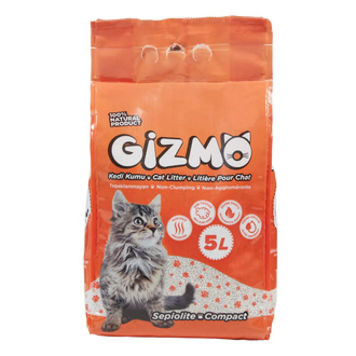 Gizmo Compact İnce Taneli Kedi Kumu 5L