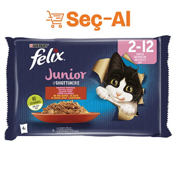 Felix Yetişkin Kedi Maması Tavuklu 4 x 85 g