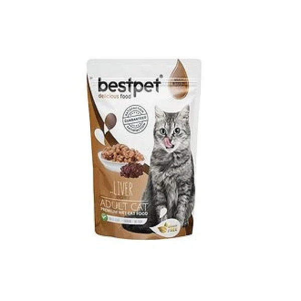 Bestpet Ciğerli Kedi Maması 85 gr