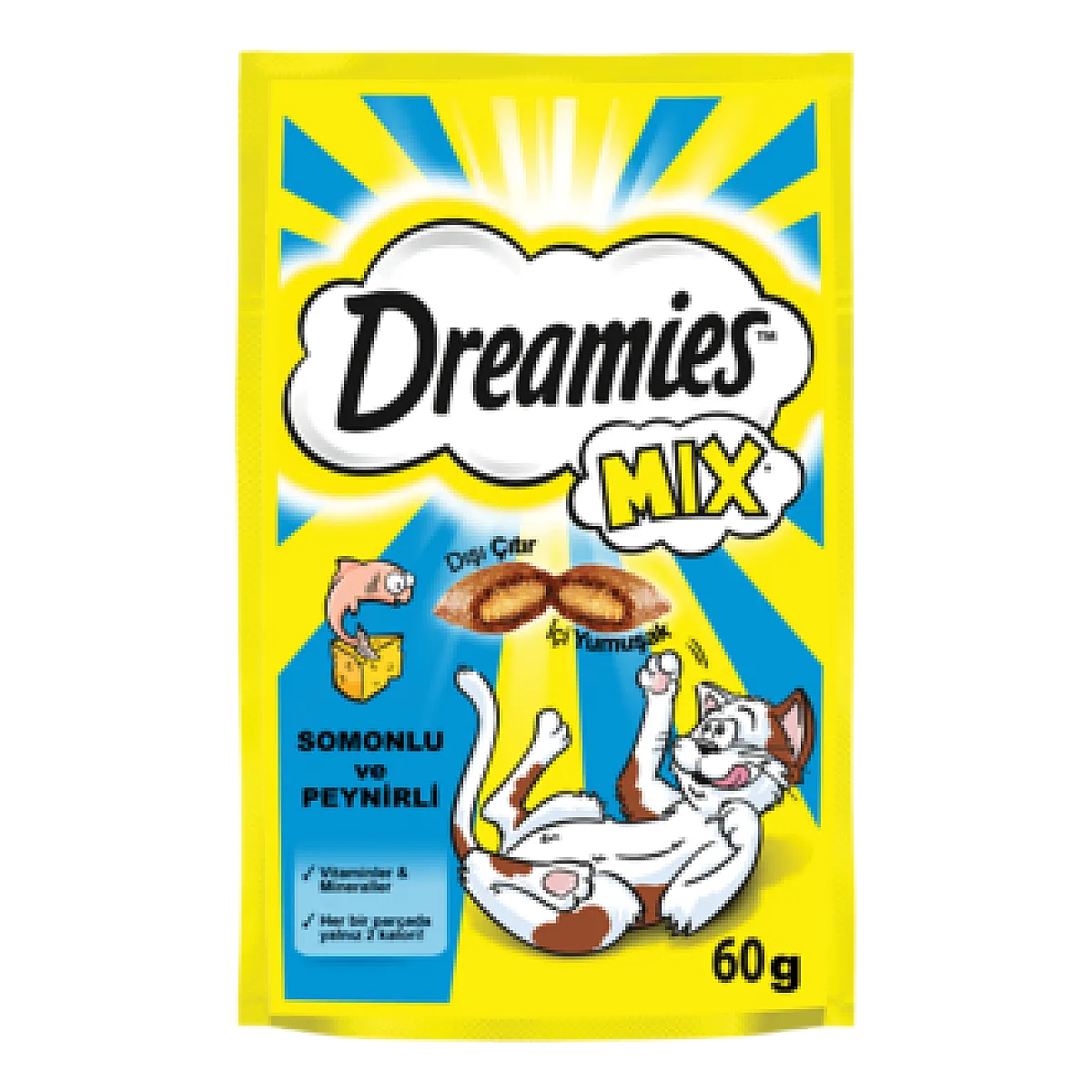Dreamies Somon ve Peynirli Kedi Ödül Maması 60 g