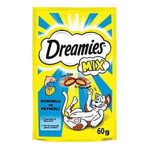 Dreamies Somon ve Peynirli Kedi Ödül Maması 60 g