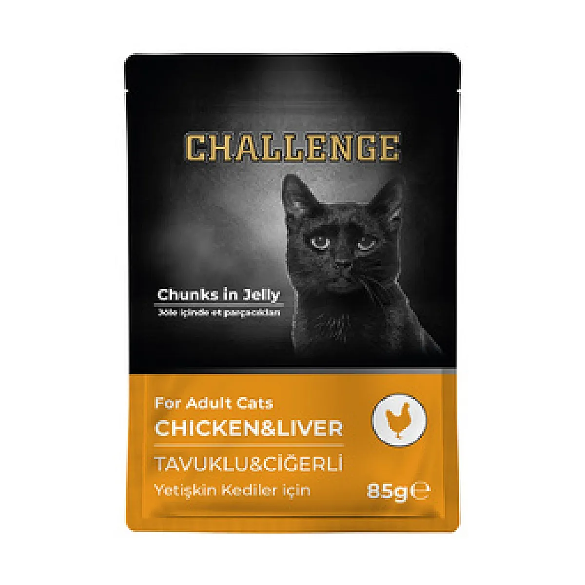 Challenge Yetişkin Kedi Maması Tavuklu ve Ciğerli 85g
