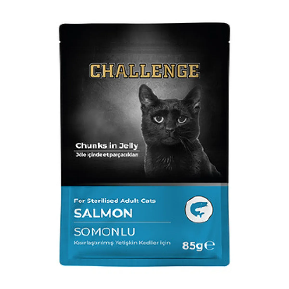 Challenge Kısırlaştırılmış Yetişkin Kedi Maması Somon 85 g