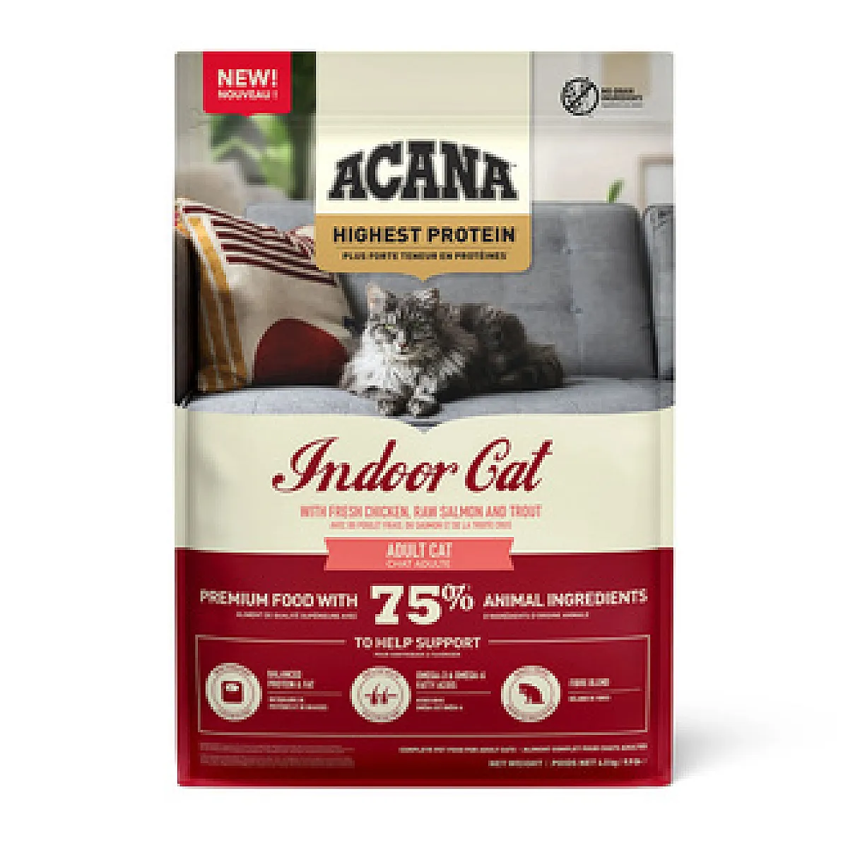 Acana Highest Protein Indoor Yetişkin Kedi Maması 4.5 kg