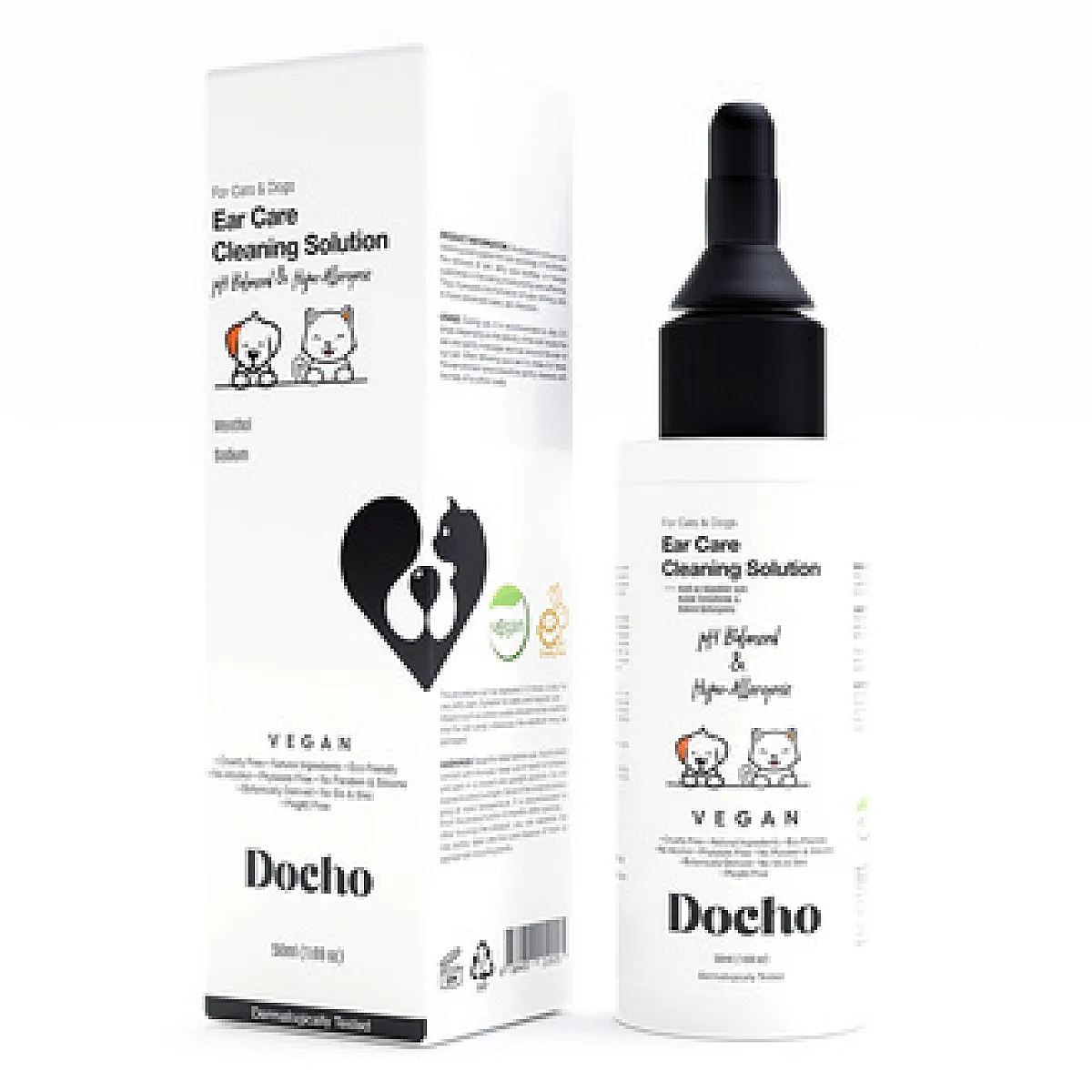 Docho Köpek ve Kedi Kulak Temizleme Bakım Solüsyonu 50 ml