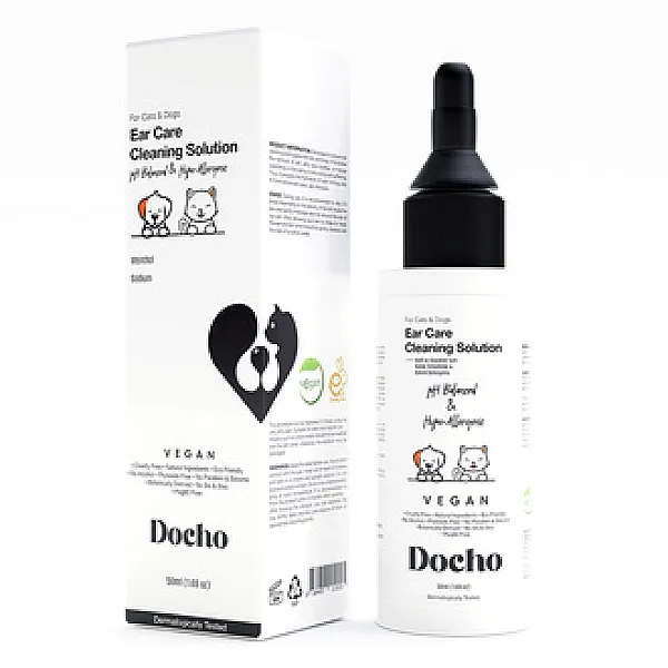 Docho Köpek ve Kedi Kulak Temizleme Bakım Solüsyonu 50 ml