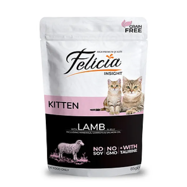 Felicia Tahılsız Kuzu Etli Yavru Kedi Maması 85g