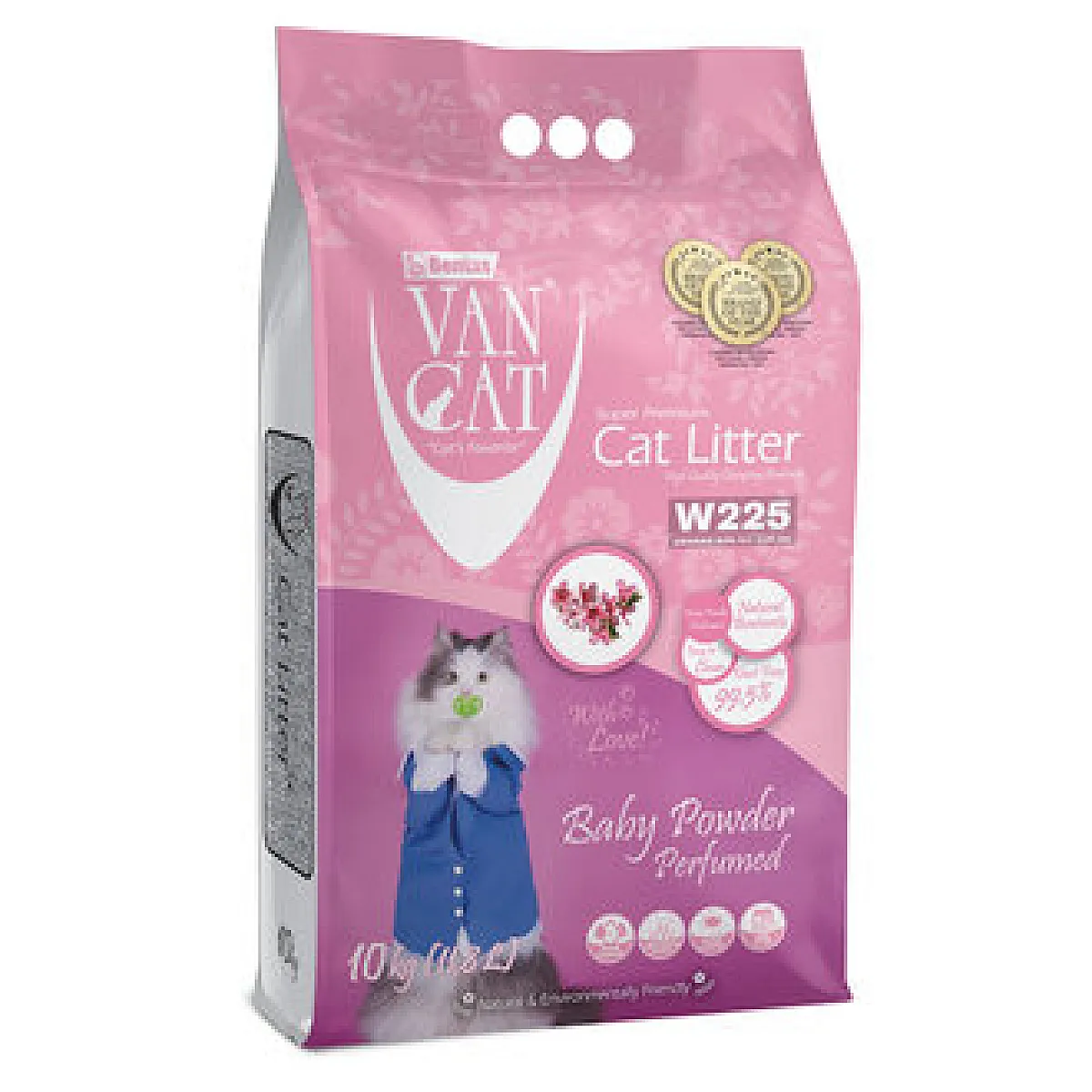 Vancat Kedi Kumu - Beyaz Bentonit Kokulu 10 kg