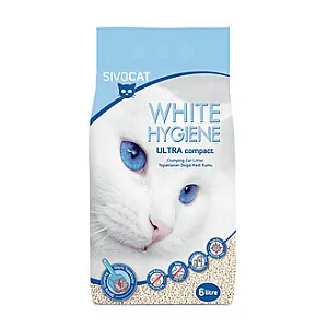 Sivocat Beyaz Hijyen Ultra Sıkıştırılmış Kedi Kumu 6 L