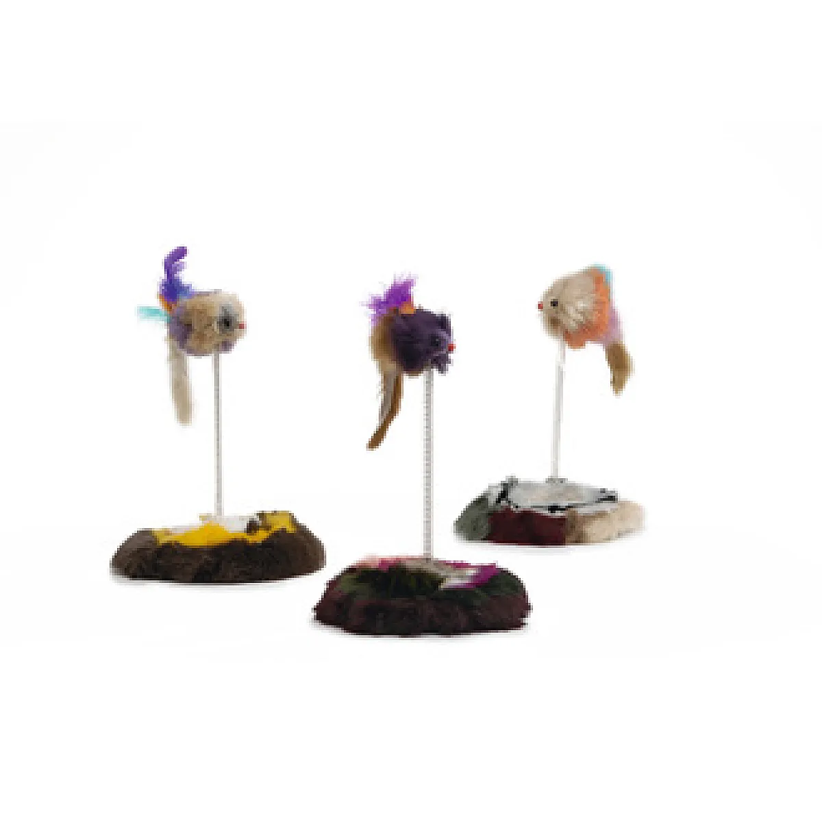 Beeztees Yaylanabilir Tüylü Kedi Oyuncağı 8cm