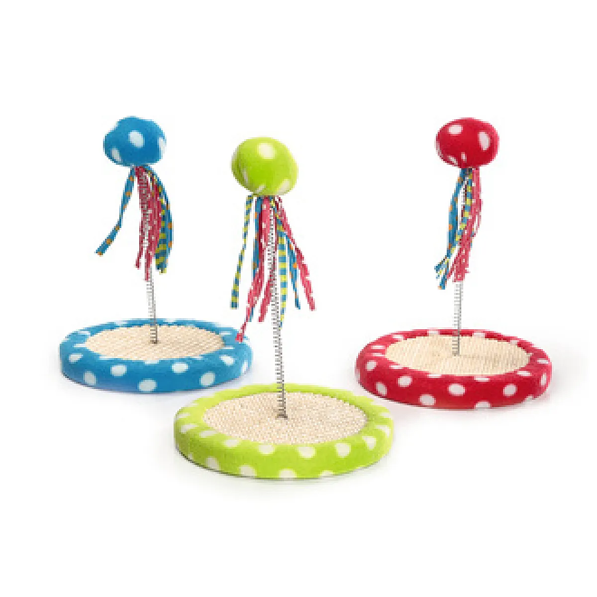 Beeztees Kedi Oyuncağı Peluş Yaylı Kuyruklu Top 18 cm