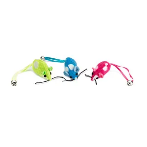 Beeztees Kedi Oyuncağı Peluş Zilli Fare 5 cm (3 Adet) - 1