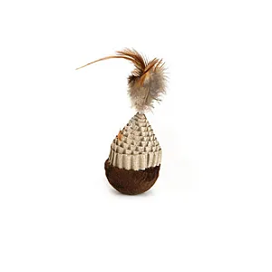Beeztees Kedi Oyuncağı Ucu Tüylü Hacıyatmaz 5x5x12 cm