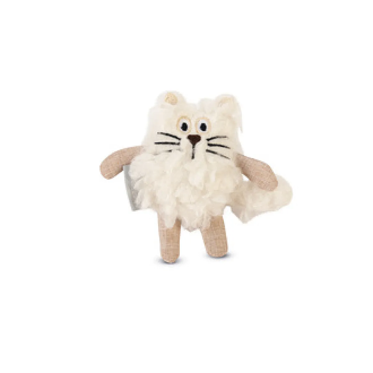 Beeztees Peluş Kedi Oyuncağı Beyaz 15x10x3cm