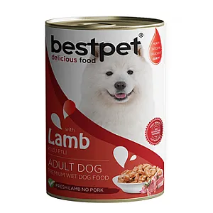 Bestpet Kuzu Etli Yetişkin Köpek Konservesi 400 g