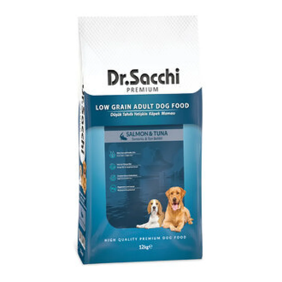 Dr. Sacchi Somon Ton Balıklı Yetişkin Köpek Maması 12 kg