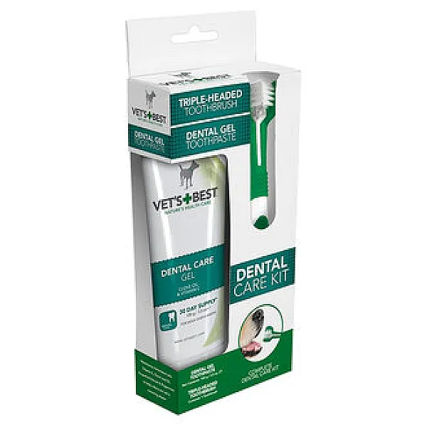 Vet's Best Köpekler için Ağız ve Diş Bakım Seti