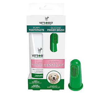 Vet's Best Köpek Yavruları için Ağız ve Diş Bakım Seti