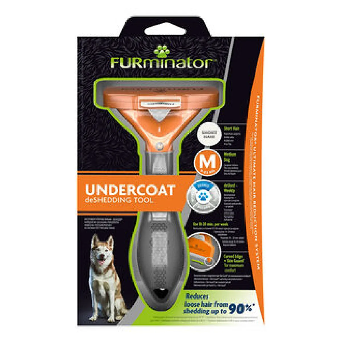 Furminator Köpek Tarağı - Kısa Tüylü Orta Irk