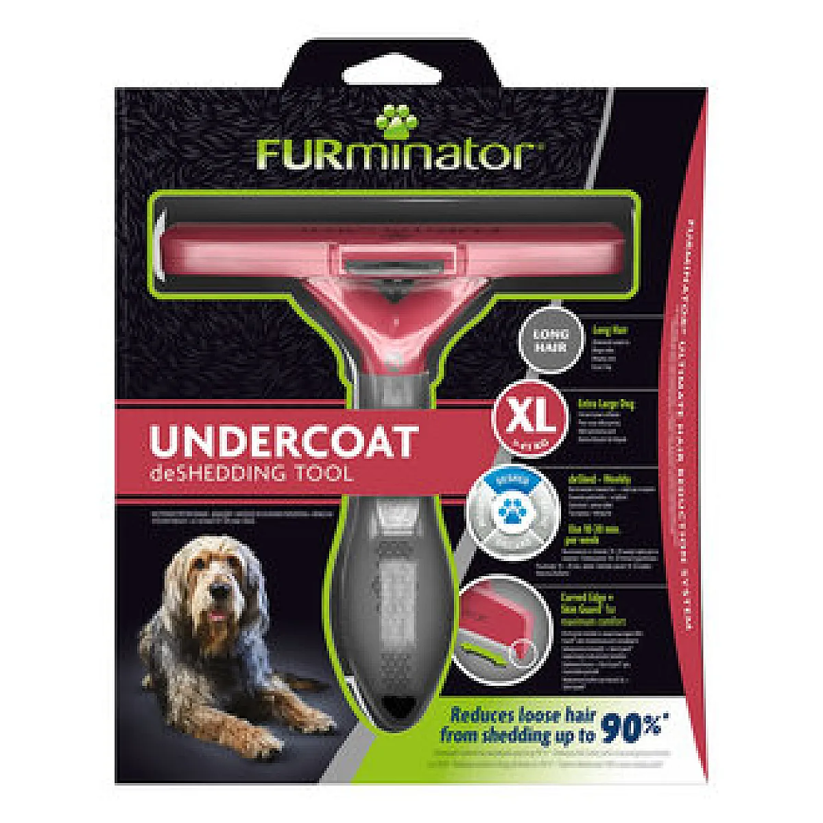 Furminator Uzun Tüylü Köpekler İçin Tarak XL