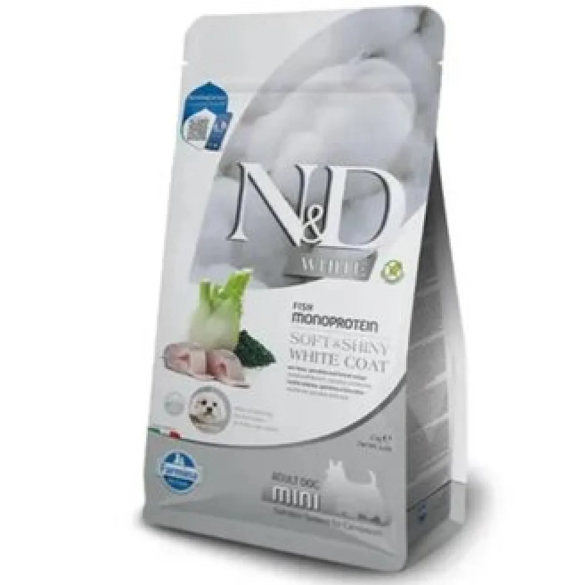 N&D Köpek Maması - Tahılsız Beyaz Balıklı ve Spirulinalı Yetişkin Mini 280g