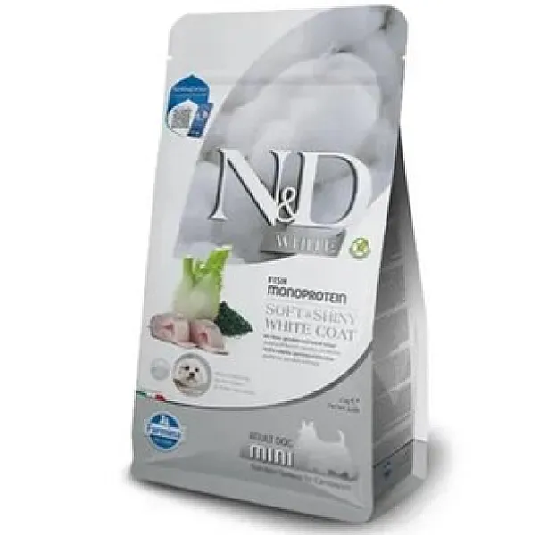 N&D Köpek Maması - Tahılsız Beyaz Balıklı ve Spirulinalı Yetişkin Mini 280g