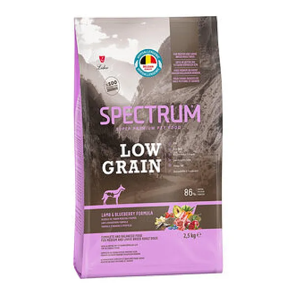 Spectrum Kuzu & Yaban Mersini Orta İrk Yetişkin Köpek Maması 2.5 kg