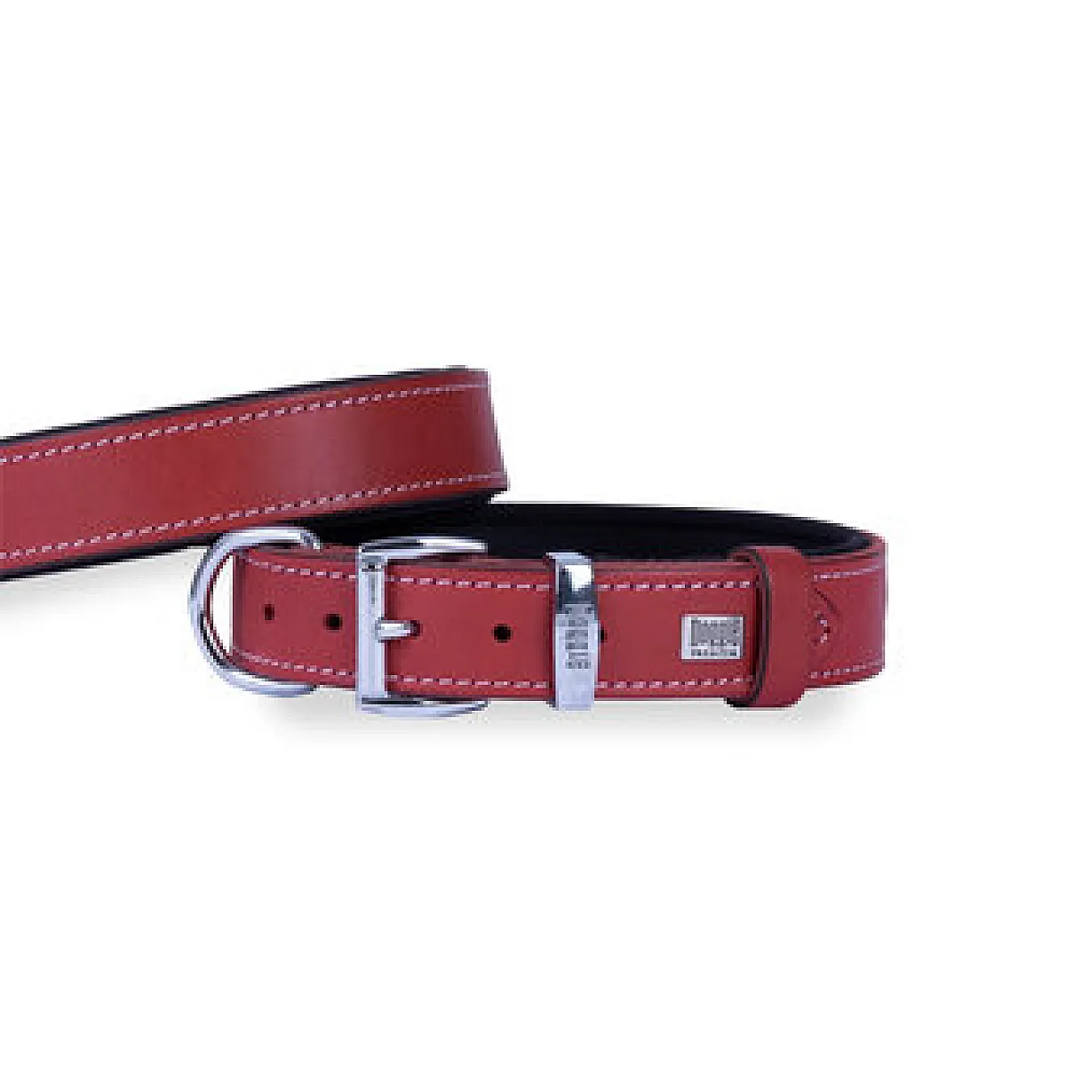 Doggie Konforlu Deri Köpek Boyun Tasması Kırmızı 25 x 37-45 cm