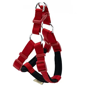 Doggie Konfor Dokuma Köpek Göğüs Tasması Kırmızı 1,5 x 35 - 40 cm - 1