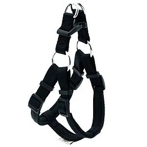 Doggie Köpek Konfor Dokuma Göğüs Tasması Siyah 1,5 x 35-40 cm - 1