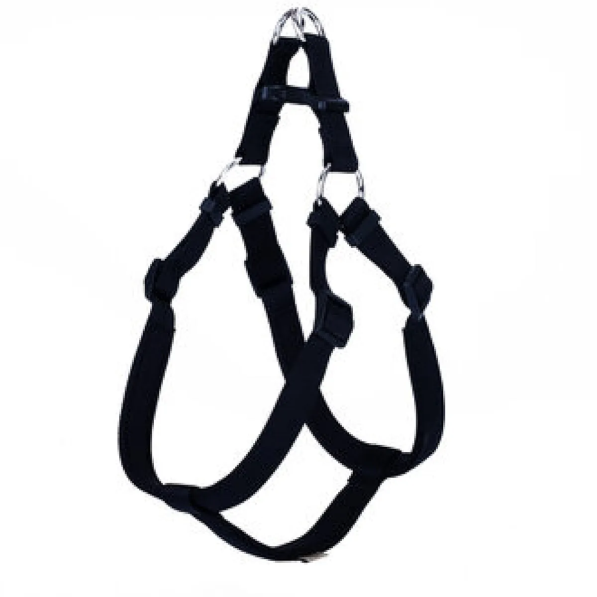 Doggie Konfor Dokuma Göğüs Tasma, Siyah, 25 x 65-75 cm