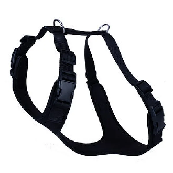 Doggie Havali Dokuma Göğüs Tasması Köpek, Siyah 55 - 65 cm