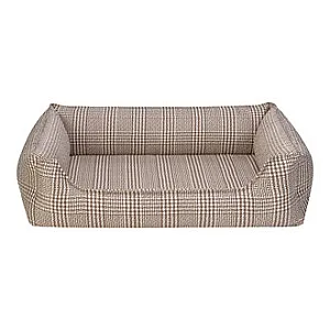 Pet Comfort Delta Bej Kareli Köpek Yatağı - M