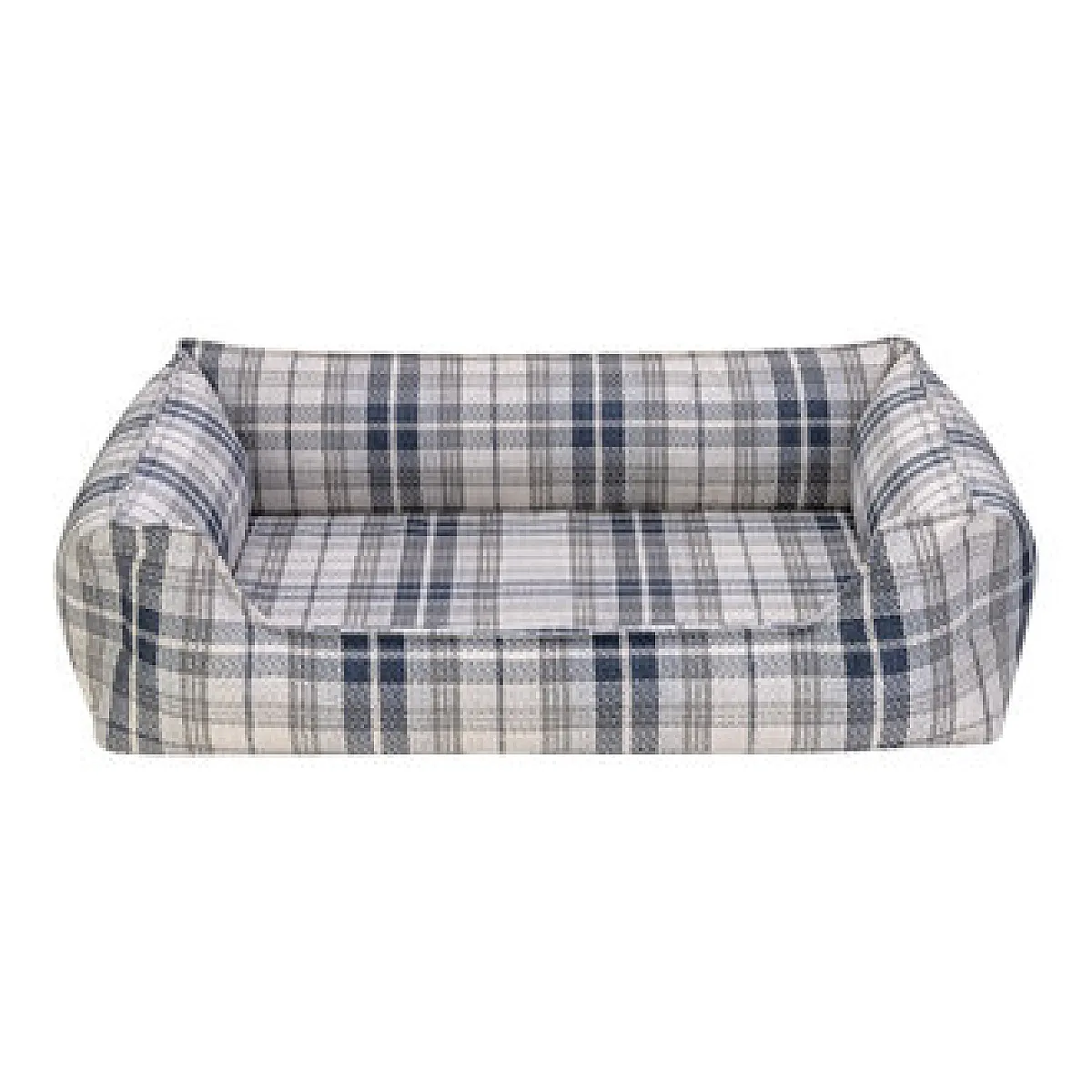 Pet Comfort Delta Lacivert Kareli Köpek Yatağı 80 cm