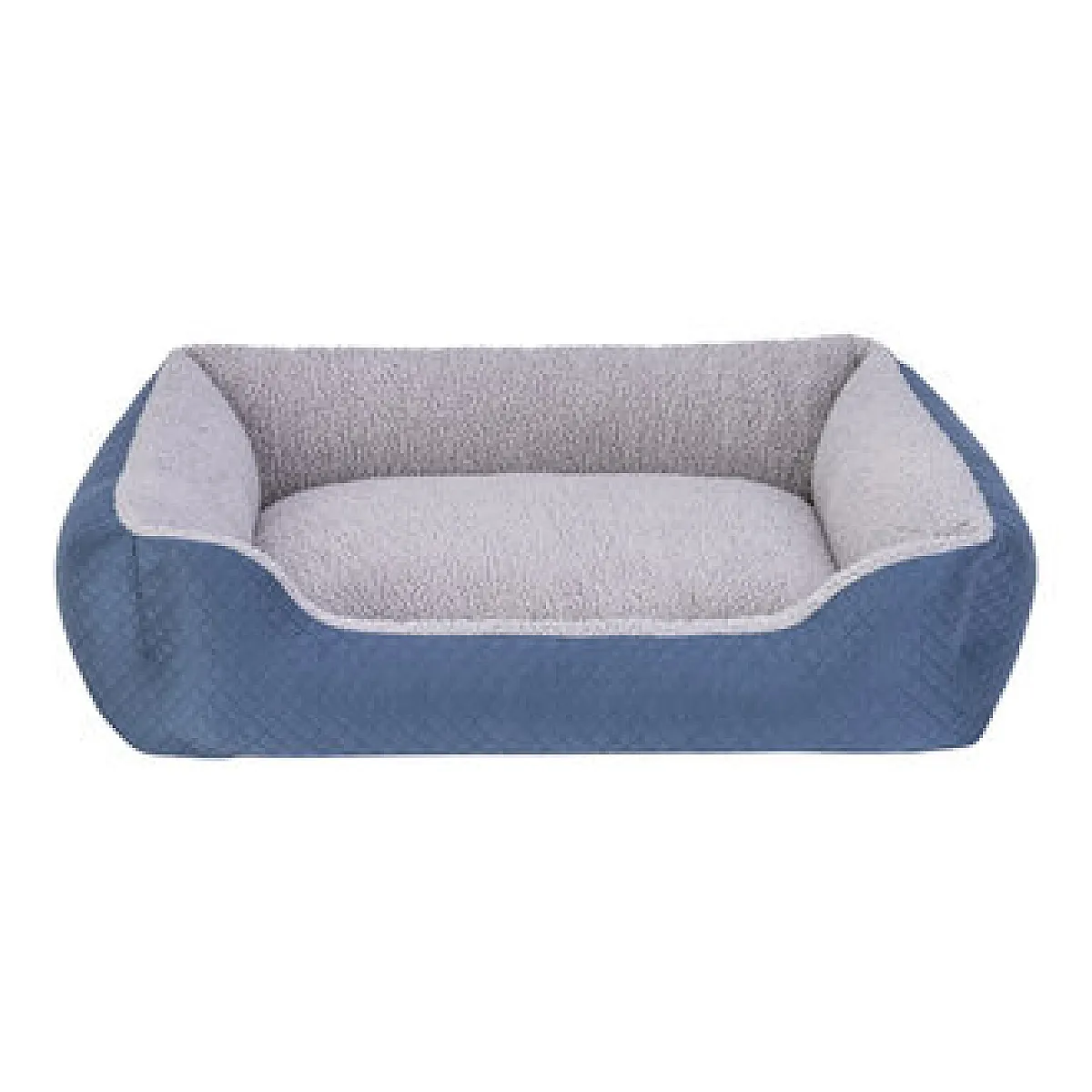 Pet Comfort Bravo Duo Köpek Yatağı Mavi/Gri Peluş M