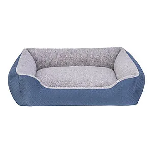 Pet Comfort Bravo Duo Köpek Yatağı Mavi/Gri Peluş M