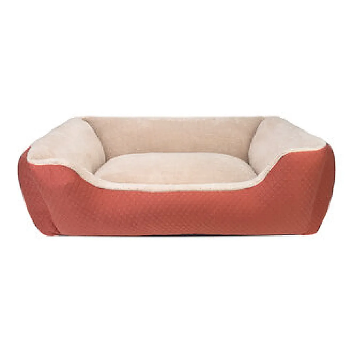 Pet Comfort Köpek Yatağı Tarçın Ekru Peluş L