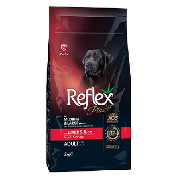 Reflex Plus Kuzu Etli Köpek Maması 3 kg