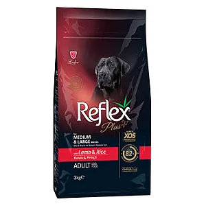 Reflex Plus Kuzu Etli Köpek Maması 3 kg