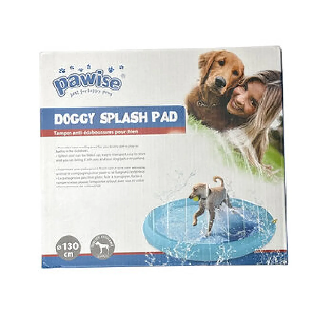 Pawise Köpek Yatağı Şişme Su Püskürtmeli 130 cm