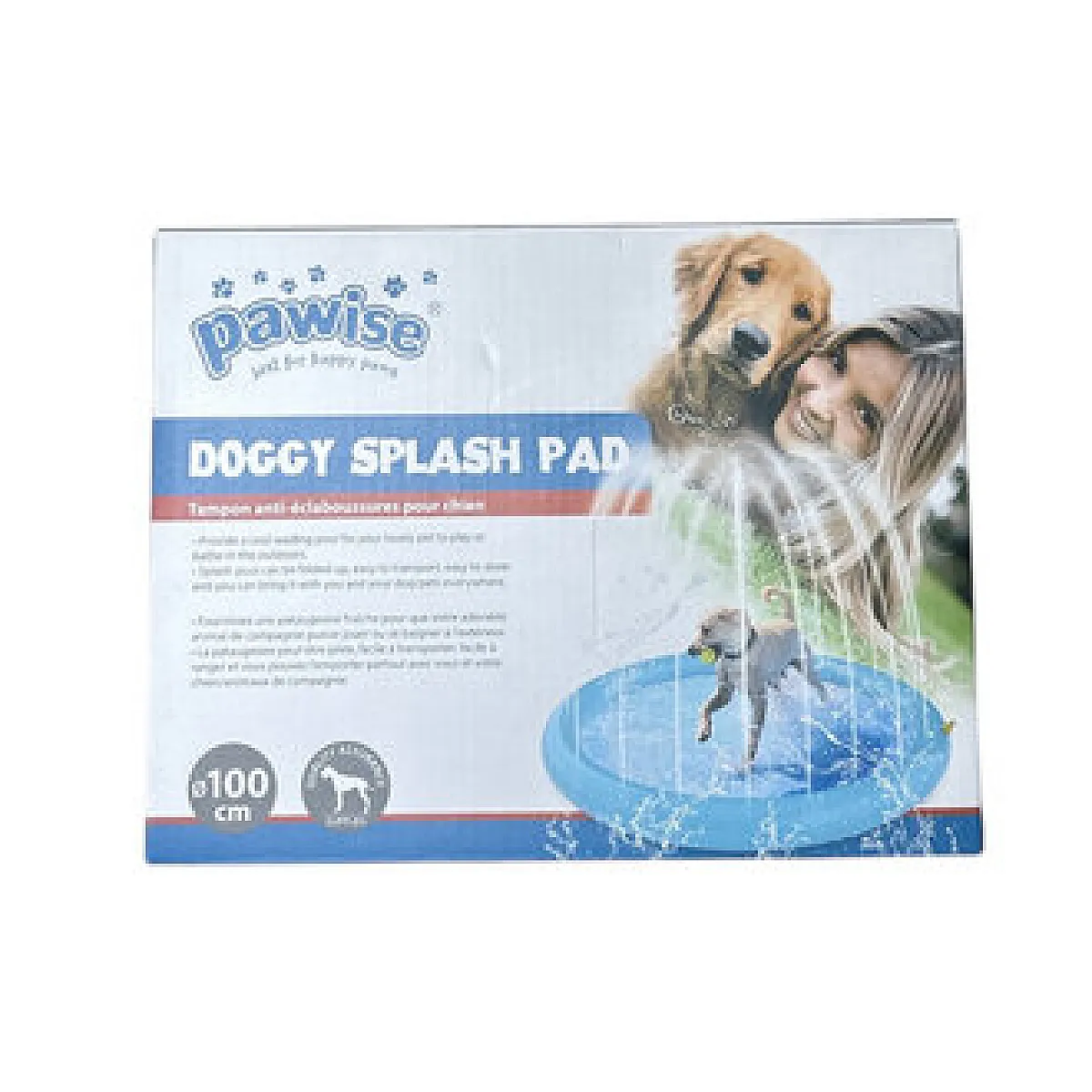 Pawise Köpek Yatağı Şişme Su Fırçalı 100 cm