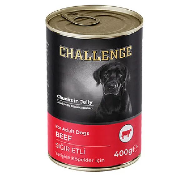 Challenge Yetişkin Köpekler İçin Sığır Etli Konserve 400g